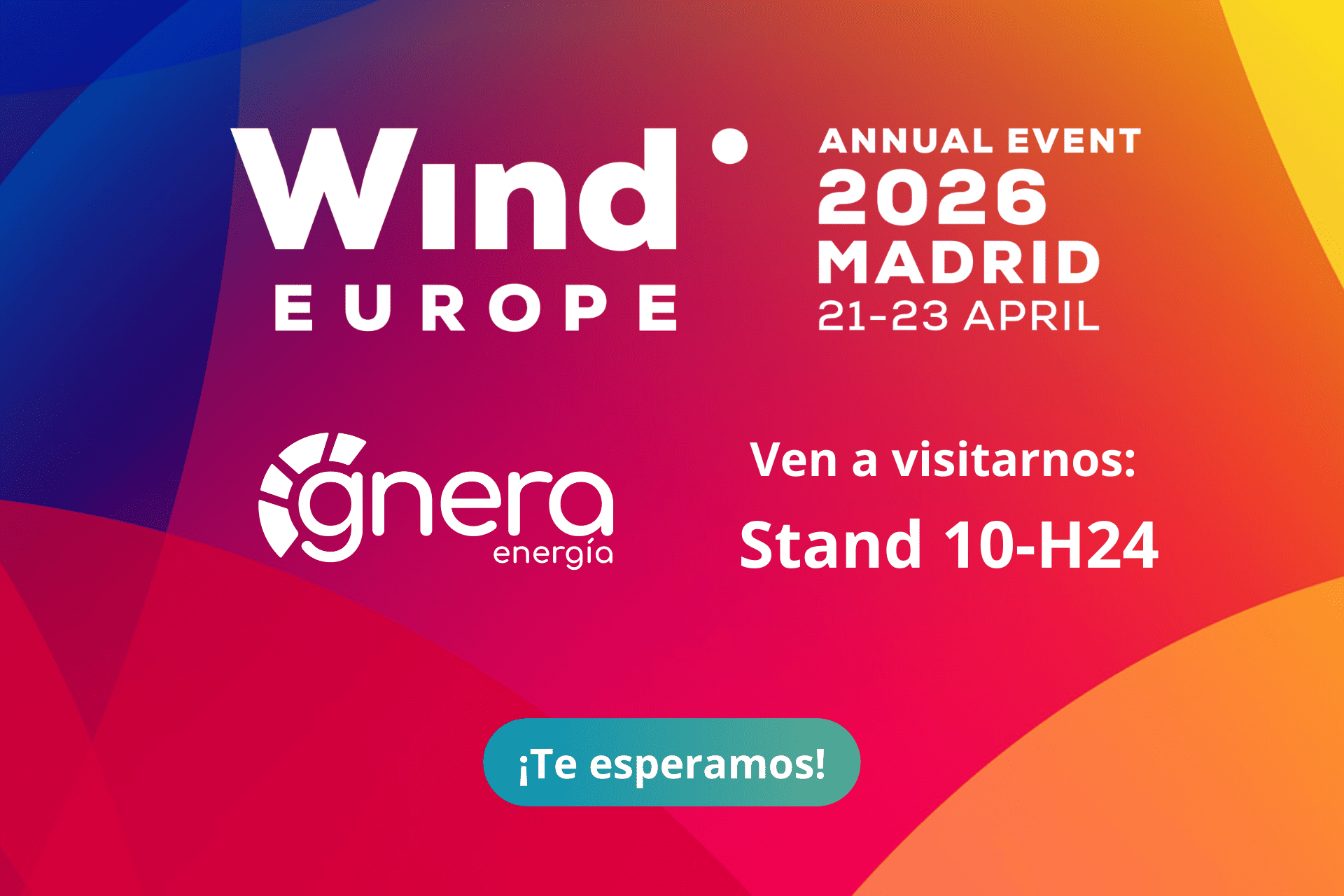 Gnera Energía lleva a WindEurope 2026 sus claves para maximizar el valor de la energía eólica